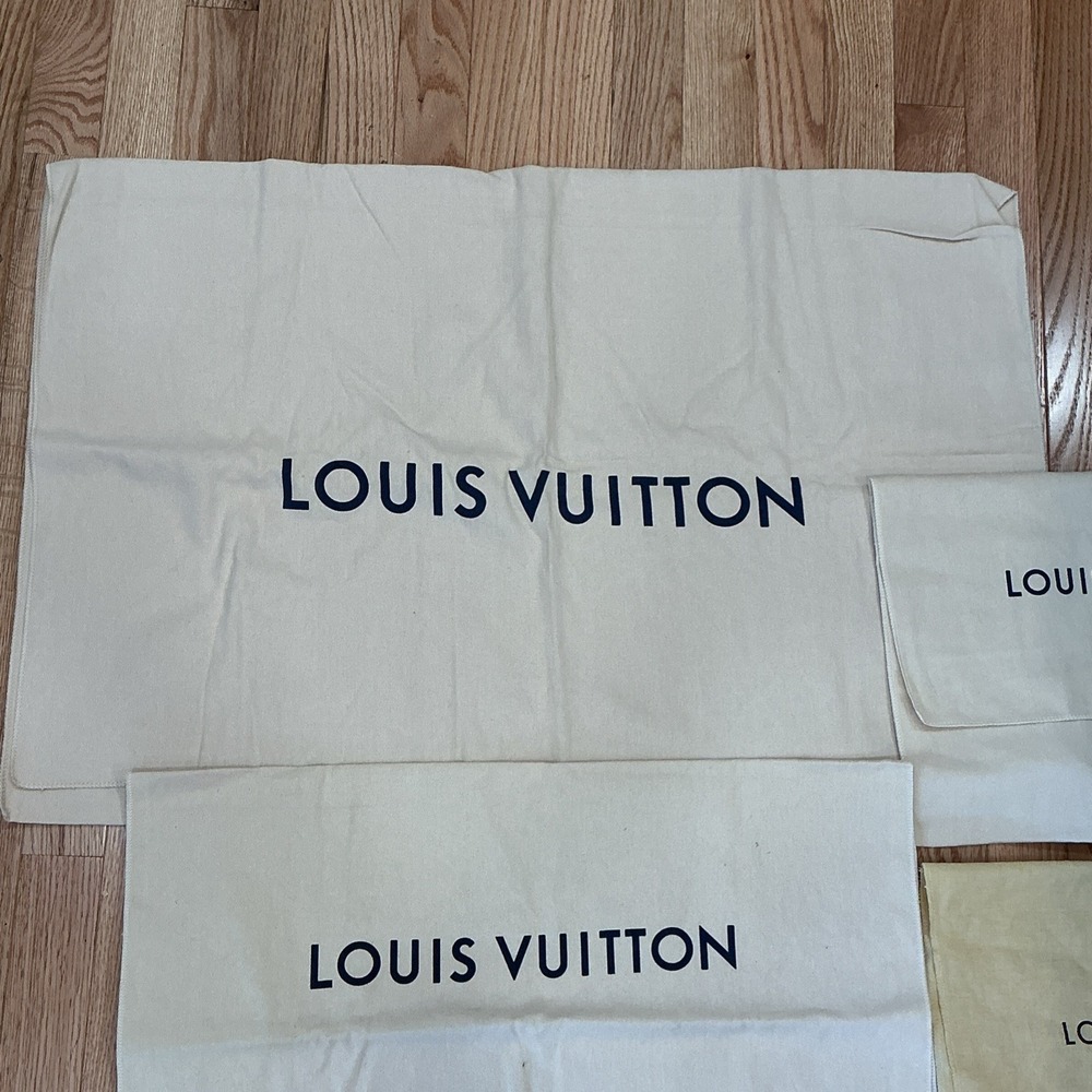Lot Authentic Louis Vuitton Dust Bags Envelope Style Assorted Sizes 30" To 9" - Picture 4 of 16